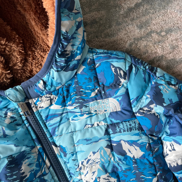 The North Face Thermoball Eco Bunting One Piece Snow Suit Shady Blue 18-24 Months NWOT