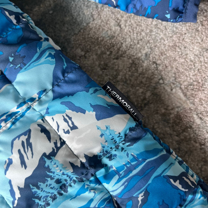 The North Face Thermoball Eco Bunting One Piece Snow Suit Shady Blue 18-24 Months NWOT