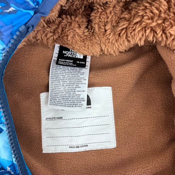 The North Face Thermoball Eco Bunting One Piece Snow Suit Shady Blue 18-24 Months NWOT