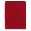 The Red Border Ribbed Knit Throw
