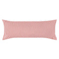 The Red Striped Extra Long Lumbar Throw Pillow