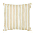 The Sand Seaside Watercolor Stripes Square Throw Pillow