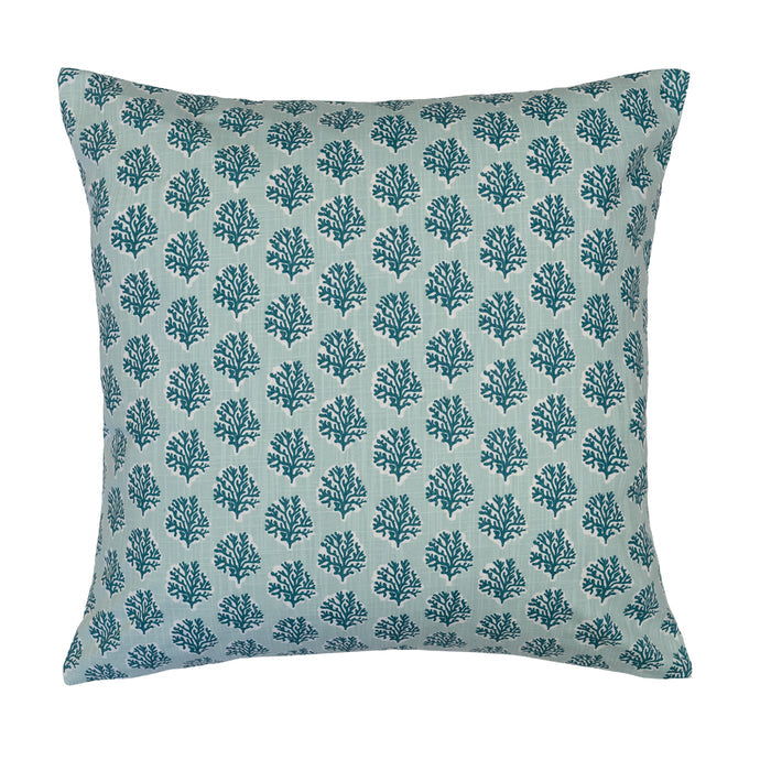 The Seafoam Marine Reef Square Throw Pillow