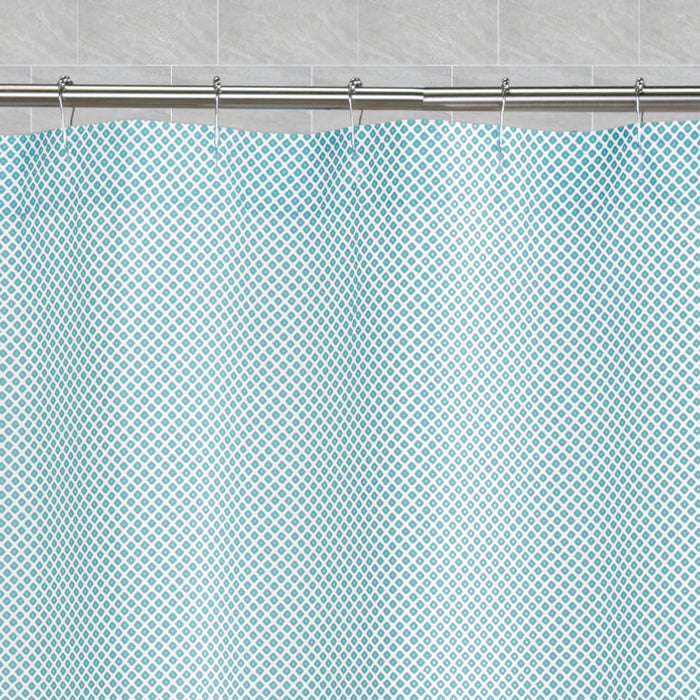 The Turquoise Diamonds Shower Curtain
