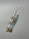 Three Hearts & Co. Aster Pacifier Clip & Toy