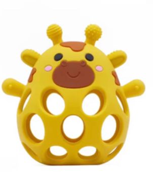 Three Hearts & Co. Funny 3d Giraffe Teether Silicone