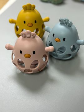 Three Hearts & Co. Silicone 3d Chicken Teether
