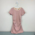 Treasure & Bond Kids' Stripe Ruched T-Shirt Dress Purple Cloud Mini Bands Stripe M 8-10