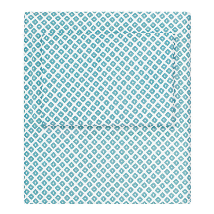 Turquoise Diamonds Sheet Set (Fitted, Flat, & Pillow Cases)