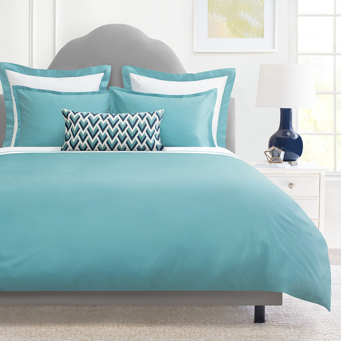 Turquoise Hayes Flange Euro Sham