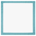 Turquoise Linden Border Euro Sham