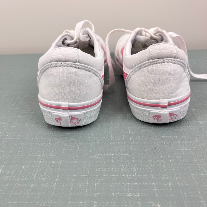 Vans Old Skool Pink White Pastel Rainbow Canvas Sneakers 12