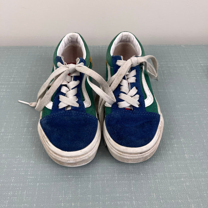 Vans Old Skool Yacht Club Blue Green Color Block Sneakers 12
