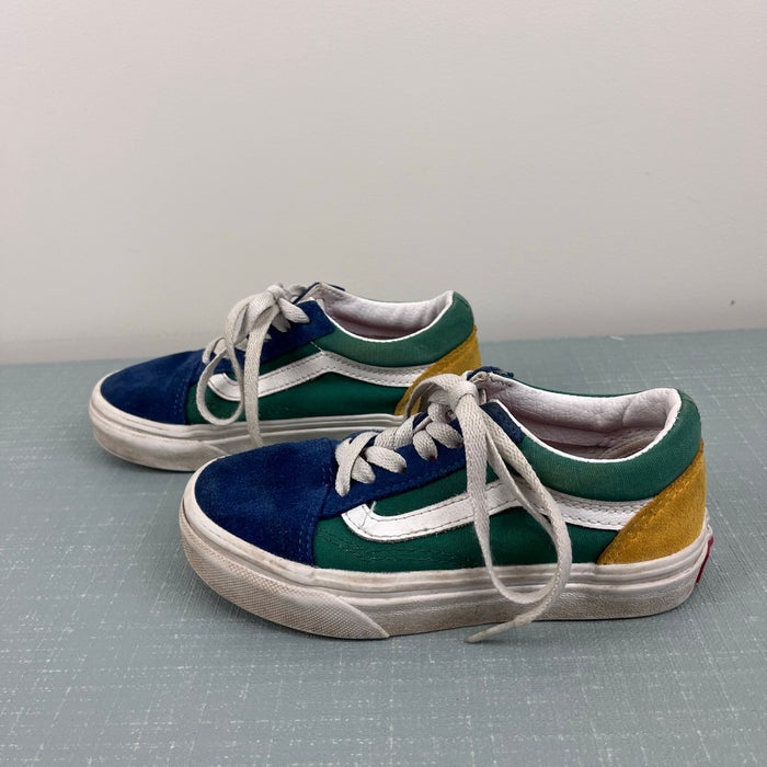 Vans Old Skool Yacht Club Blue Green Color Block Sneakers 12
