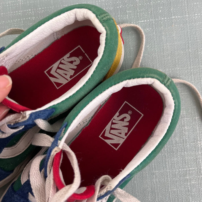 Vans Old Skool Yacht Club Blue Green Color Block Sneakers 12
