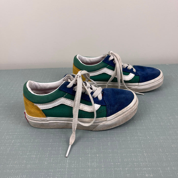Vans Old Skool Yacht Club Blue Green Color Block Sneakers 12