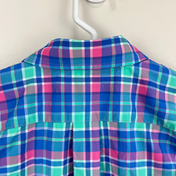 Vineyard Vines Boys' Performance Plaid Featherweight Shirt 6