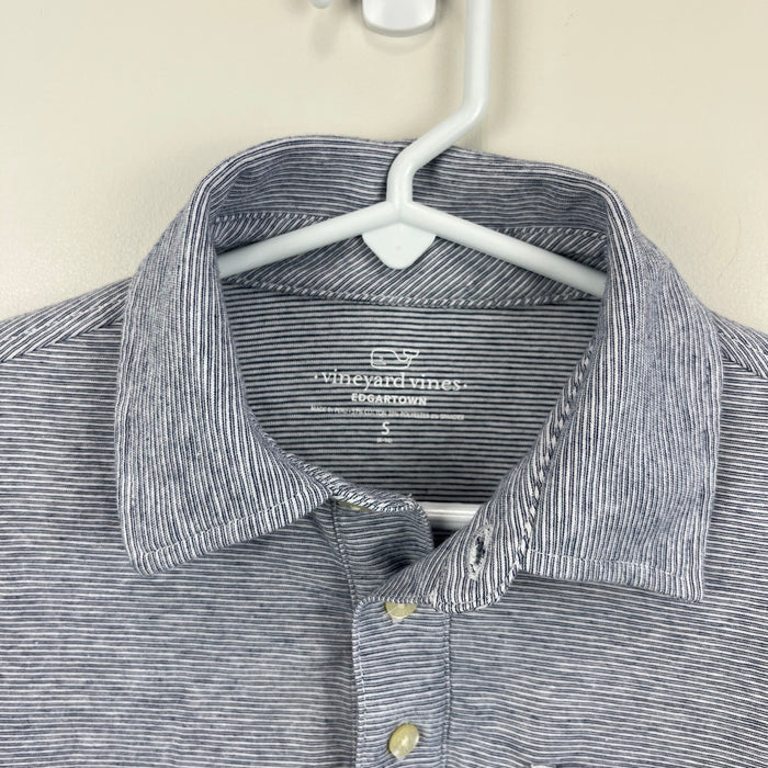Vineyard Vines Edgartown Polo Shirt Gray S 8-10