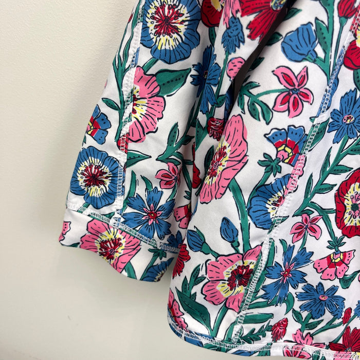 Vineyard Vines Girls Performance Printed Shep Shirt Tisbury Floral M 10-12