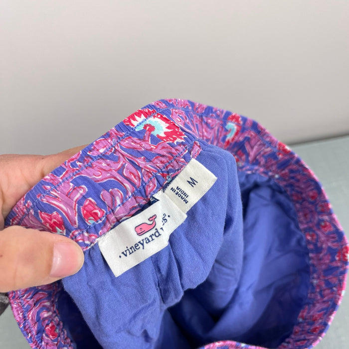 Vineyard Vines Girls Purple Floral Shorts M 10-12