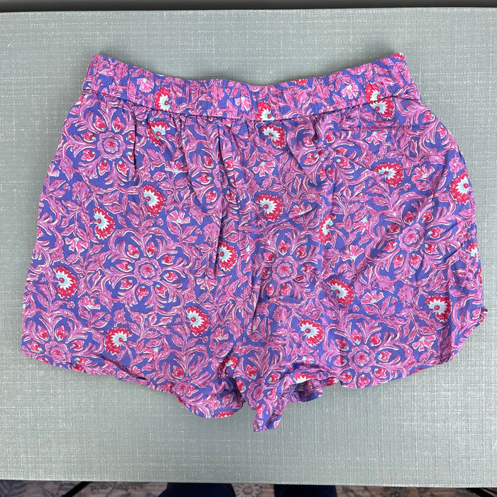 Vineyard Vines Girls Purple Floral Shorts M 10-12