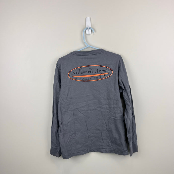 Vineyard Vines Long Sleeve Halloween Glow-In-The-Dark Tombstone Pocket T-Shirt 7