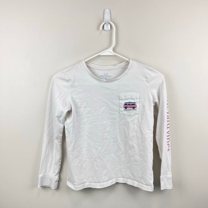 Vineyard Vines Long Sleeve Surf Van Pocket T-Shirt M 10-12