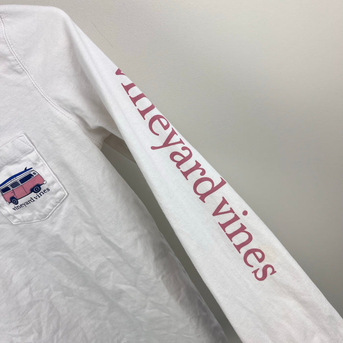 Vineyard Vines Long Sleeve Surf Van Pocket T-Shirt M 10-12