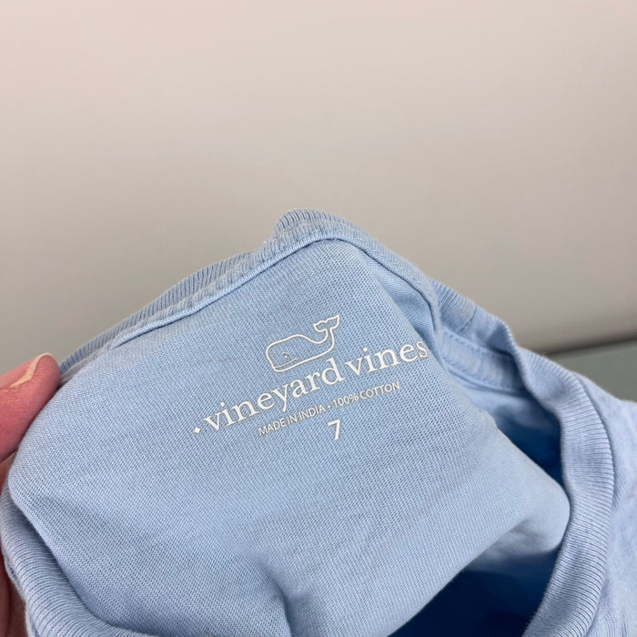 Vineyard Vines Long Sleeve Whale Pocket T-Shirt Blue School 7