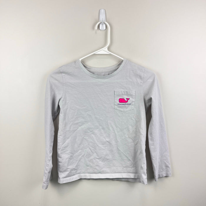 Vineyard Vines Long Sleeve Whale Pocket T-Shirt M 10-12