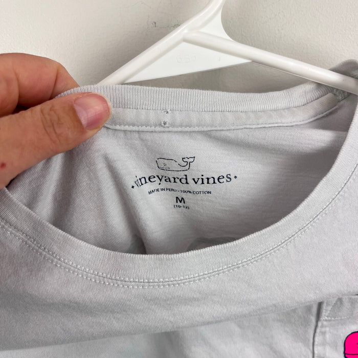 Vineyard Vines Long Sleeve Whale Pocket T-Shirt M 10-12