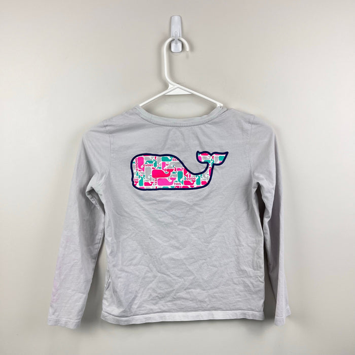 Vineyard Vines Long Sleeve Whale Pocket T-Shirt M 10-12