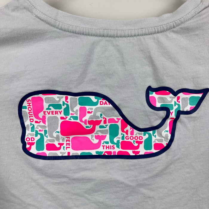 Vineyard Vines Long Sleeve Whale Pocket T-Shirt M 10-12