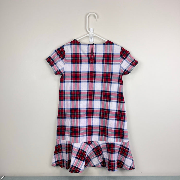 Vineyard Vines Nantucket Tartan Knit Dress Marshmallow Plaid M 12-14