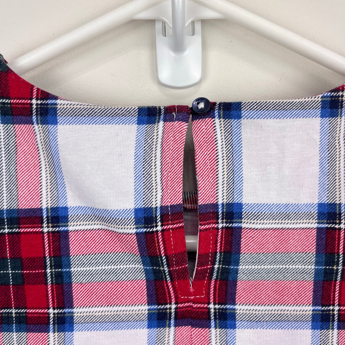 Vineyard Vines Nantucket Tartan Knit Dress Marshmallow Plaid M 12-14
