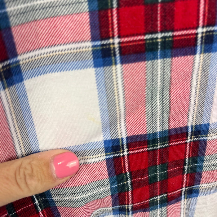 Vineyard Vines Nantucket Tartan Knit Dress Marshmallow Plaid M 12-14