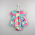 Vineyard Vines Patchwork Whale Short Sleeve Bodysuit Dress 12-18 Months