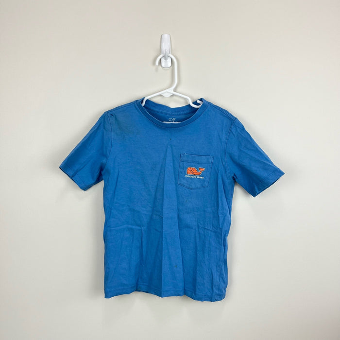 Vineyard Vines Short Sleeve Blue Basketball Whale Pocket Tee Shirt 6
