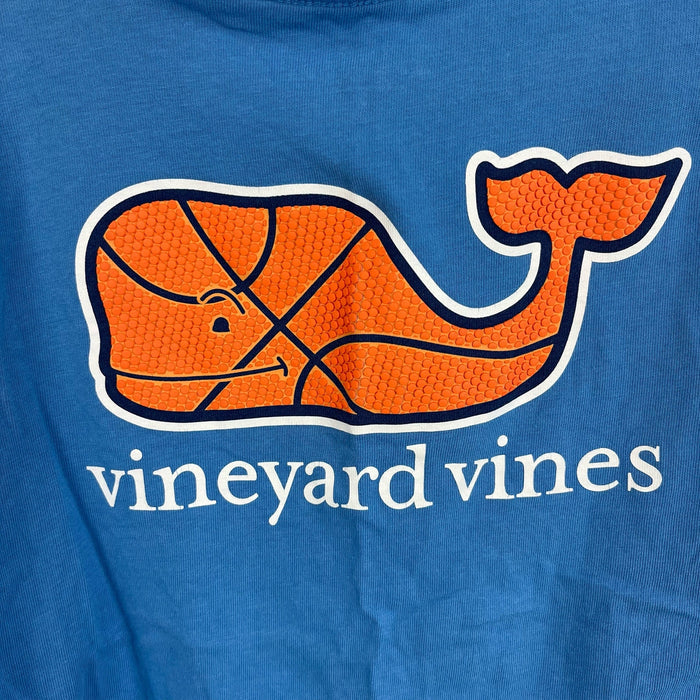 Vineyard Vines Short Sleeve Blue Basketball Whale Pocket Tee Shirt 6