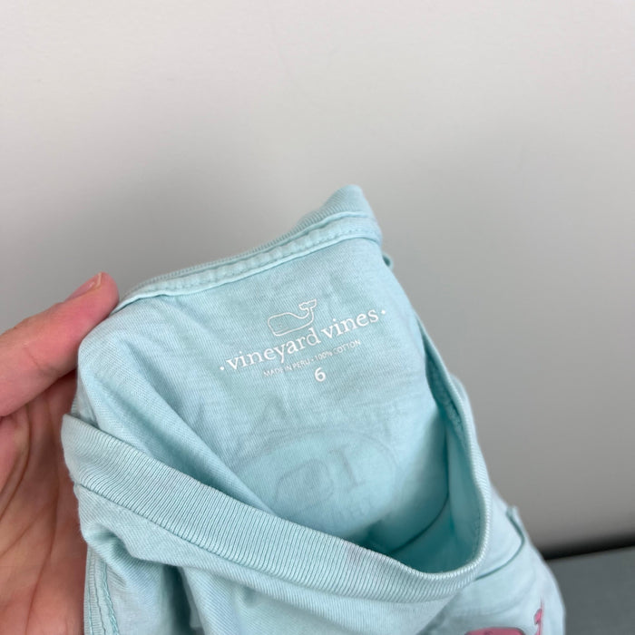 Vineyard Vines Short Sleeve Sticker Whale Pocket T-Shirt Aqua 6