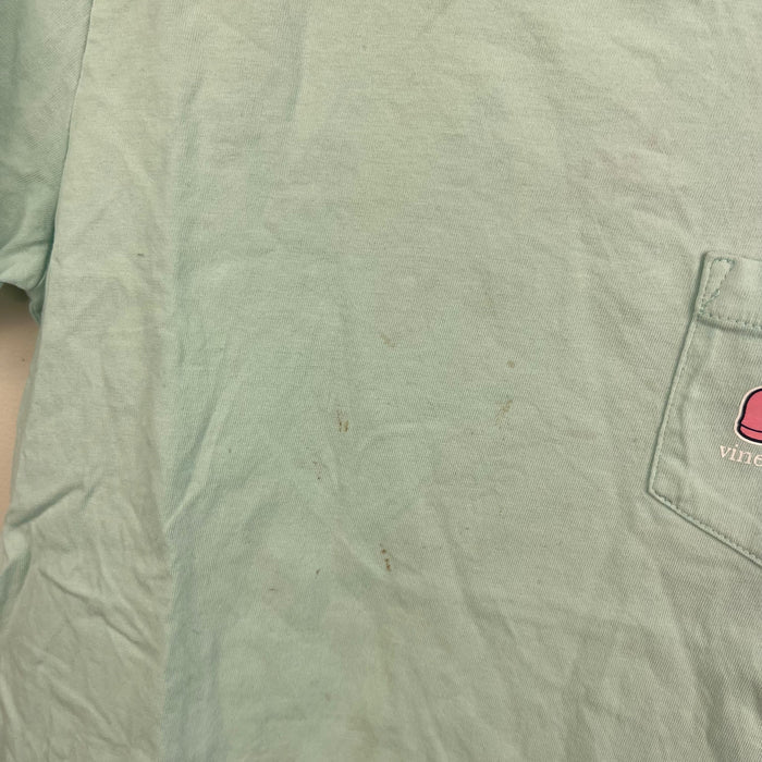 Vineyard Vines Short Sleeve Sticker Whale Pocket T-Shirt Aqua 6