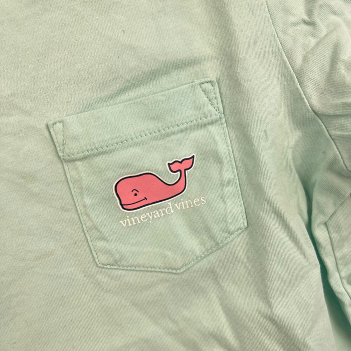 Vineyard Vines Short Sleeve Sticker Whale Pocket T-Shirt Aqua 6