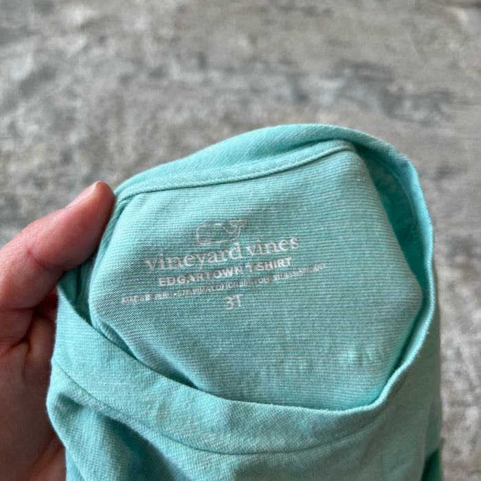 Vineyard Vines Vintage Whale Edgartown Tee Shirt Green 3T