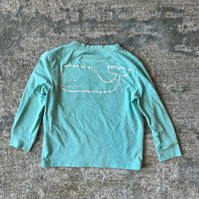 Vineyard Vines Vintage Whale Edgartown Tee Shirt Green 3T