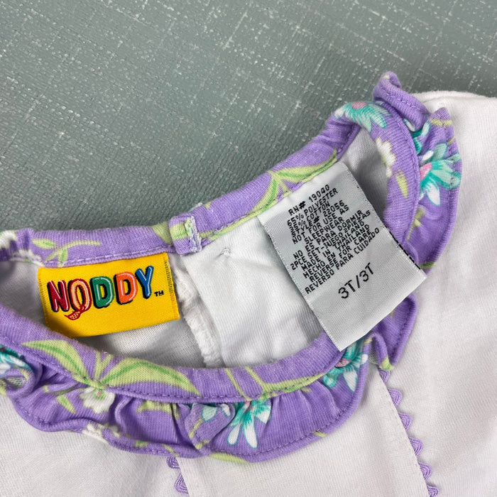 Vintage 90s Y2K Noddy Short Sleeve Floral Ruffle T-Shirt 3T