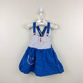 Vintage ABC Nautical Blue Jumper Dress 18-24 Months
