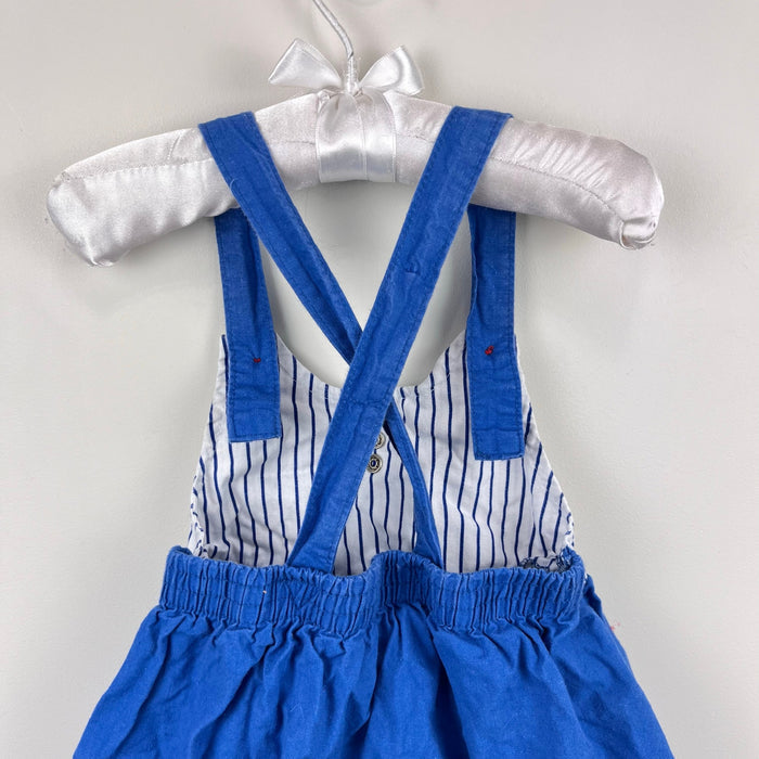 Vintage ABC Nautical Blue Jumper Dress 18-24 Months