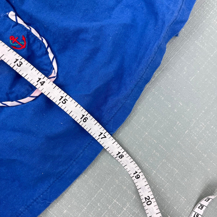 Vintage ABC Nautical Blue Jumper Dress 18-24 Months
