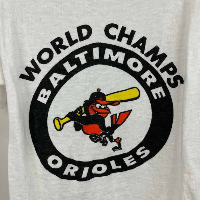 Vintage Allison World Champs Baltimore Orioles Baseball T-Shirt Small 6-8