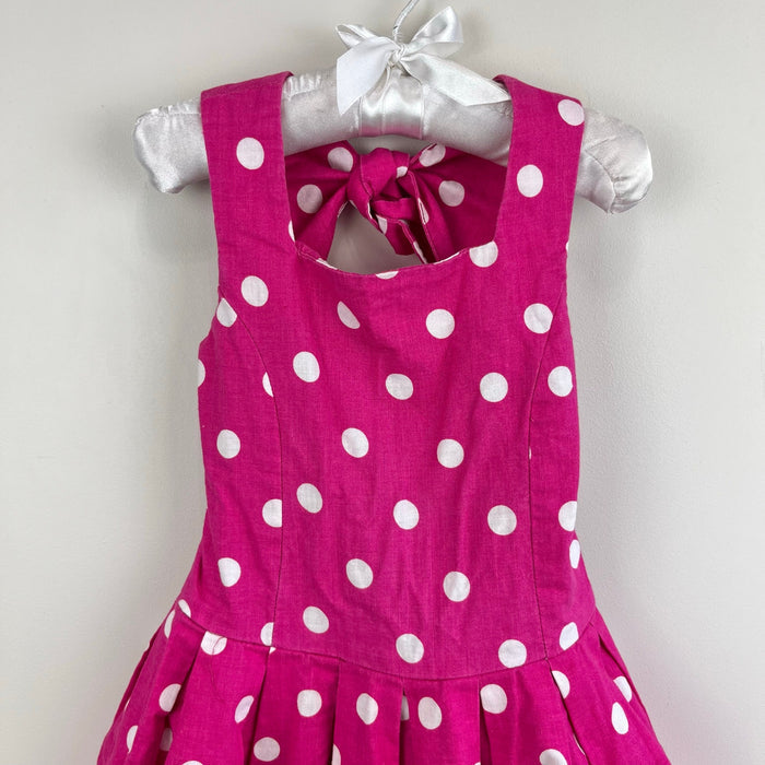Vintage Amy Too! Pink Polka Dot Party Dress 4T